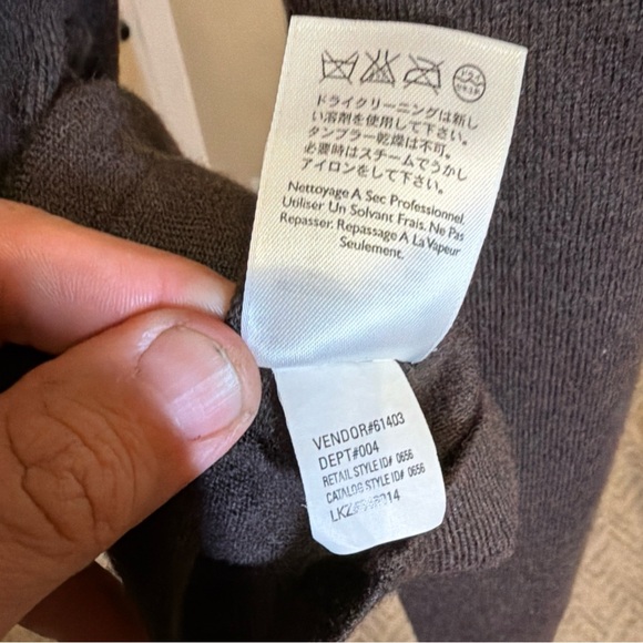 Eddie Bauer Merino Wool Brown Sweater XL - Picture 3 of 5